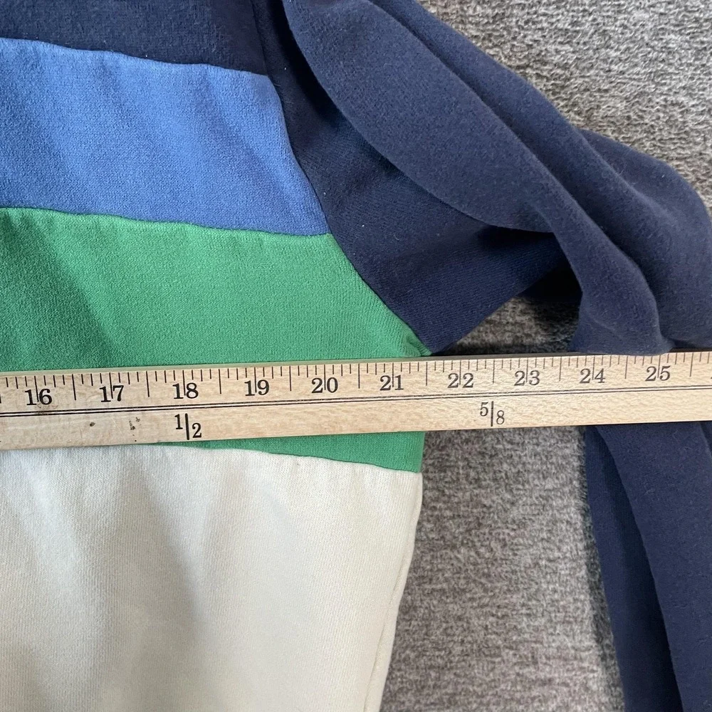 Marine Layer Hoodie Mens Medium Multicolor Stripe Pullover Kangaroo Pocket - Picture 5 of 9